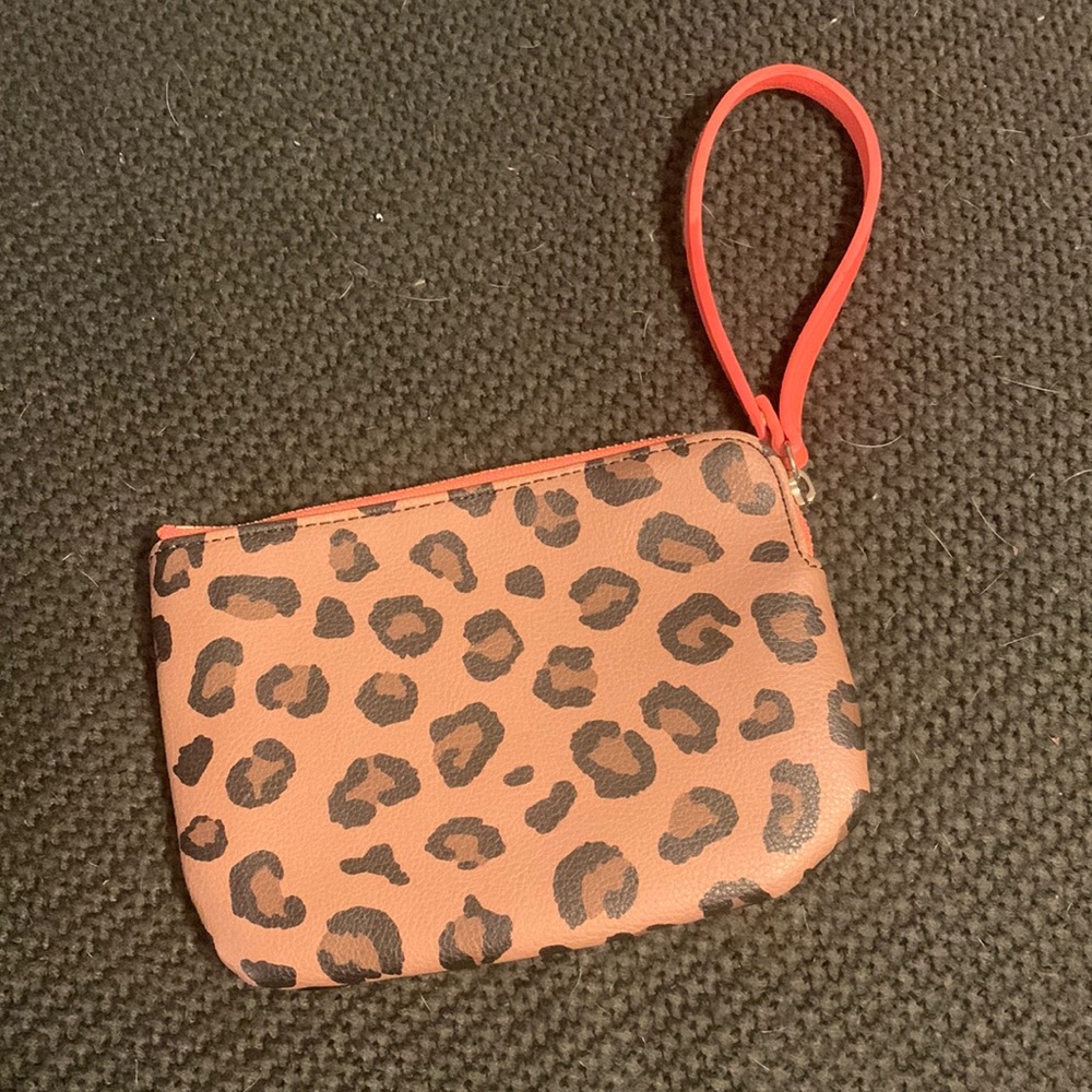 Cheetah print wristlet